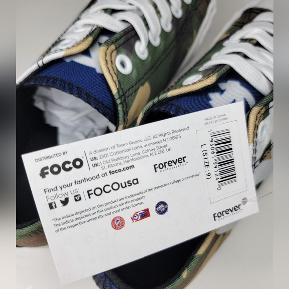 North Carolina Tar Heels Women NCAA College Team Camo Low Canvas Sneakers Shoes - Picture 7 of 10